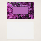 Elegant deep purple magenta florals flowers lilacs (Front & Back)