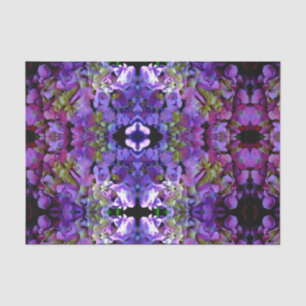 Elegant deep purple pink magenta floral hydrangeas tissue paper