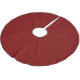 Elegant Deep Red Tree Skirt for Festive Decor