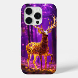 "Elegant Deer Design iPhone 15 Pro Case