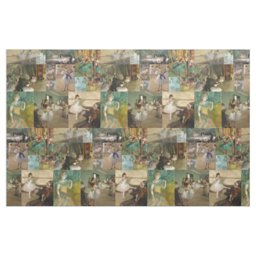 Elegant Degas Ballet Dancers Paintings Drawings Fabric