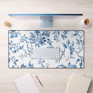 Elegant Delft Blue and White Floral