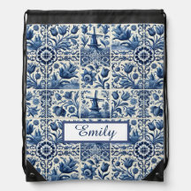 Elegant Delft Tiles Personalized