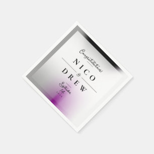 Elegant Demisexual Pride Wedding Napkins