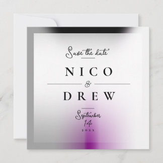 Elegant Demisexual Pride Wedding Save The Date