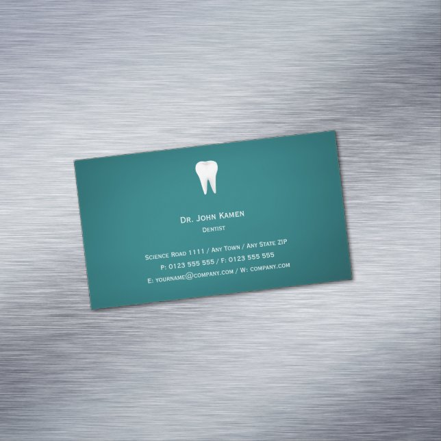 Elegant Dental Aqua Business Card (In Situ)