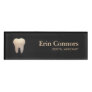 Elegant Dental Assistant Dentist Tooth Logo Name Tag