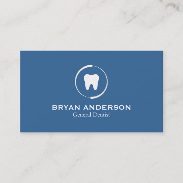 Elegant Dental Business Card (Front)