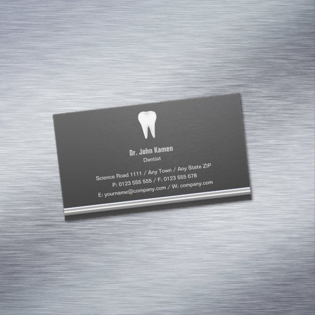 Elegant Dental Business Card Magnet (In Situ)