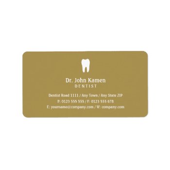 Elegant Dental | Golden Label by wierka at Zazzle