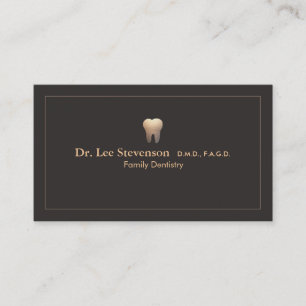 Elegant Dentist Office Appointment Business Card