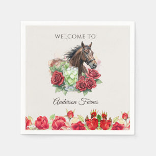 Elegant Derby Party Napkins