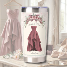 Elegant Desert Rose Maid of Honor Proposal Gift