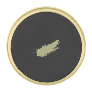 Elegant DesertSage Noir Gold Finish Lapel Pin
