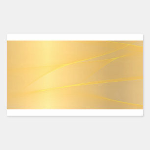 Elegant Design Blank Template Glamorous Faux Gold Rectangular Sticker