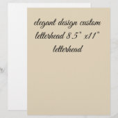 elegant design custom letterhead 8.5"x11" (Front/Back)