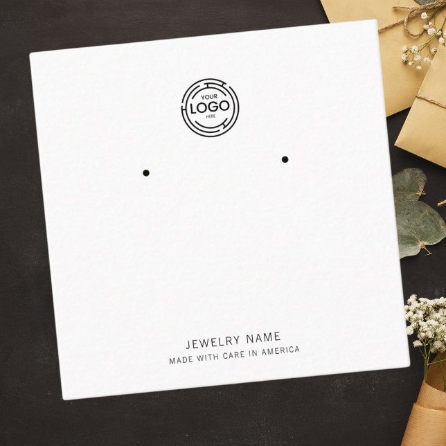 Elegant Design Custom Logo Exclusive Earrings Calling Card (Creator Uploaded)