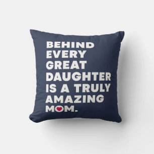 Elegant Design Expression text for Mothers day Throw Pillow