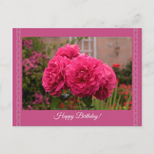 Elegant Design Happy Birthday Card (Front)