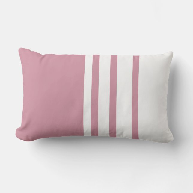 Elegant design, modern pattern, vertical stripes lumbar pillow (Front)