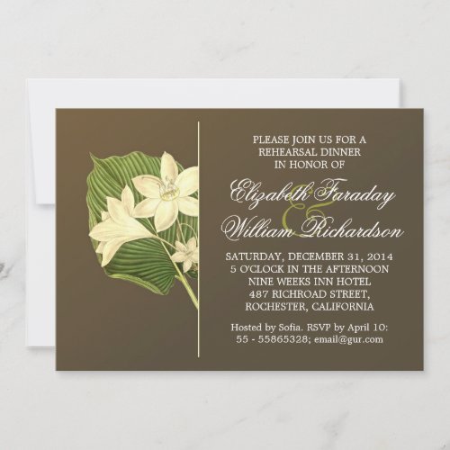 elegant design rehearsal dinner invitations