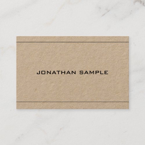 Elegant Design Simple Plain Luxury Professional Business Card