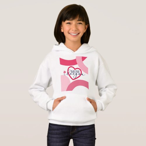 Elegant design Text Mom I Love You With Heart  Hoodie