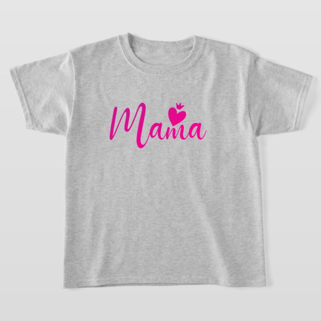 Elegant design Text Mom Typography T-Shirt (Laydown)