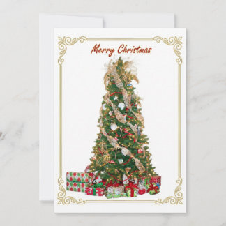 Elegant designed Christmas Tree Holiday Card