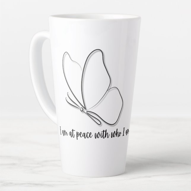 Elegant designed cushion Mug (Left Angle)