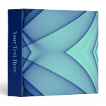Elegant Designer Blue Mint Flow 3 Ring Binder