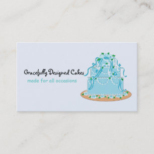 Elegant Designer Cake Business Card