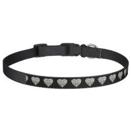 Elegant Designer Heart Dog Collar