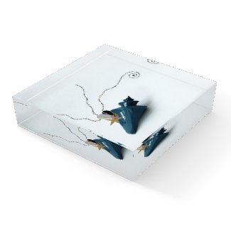 Elegant desk accessories unique poem fine art paperweight