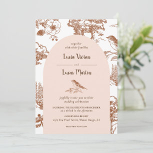 Elegant Detail Vintage Wild Forest Wedding Invitation