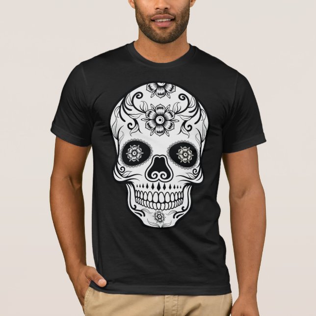 Elegant Dia de los Muertos Skull | Shirt (Front)