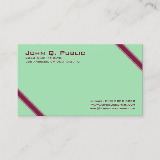Customizable Elegant Stripes Business Card