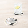 Elegant Diamond Black Ribbon Coaster | Zazzle