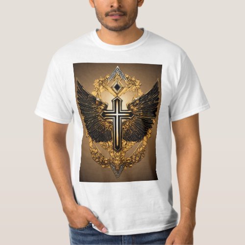 Elegant Diamond Faith Wings T_Shirt