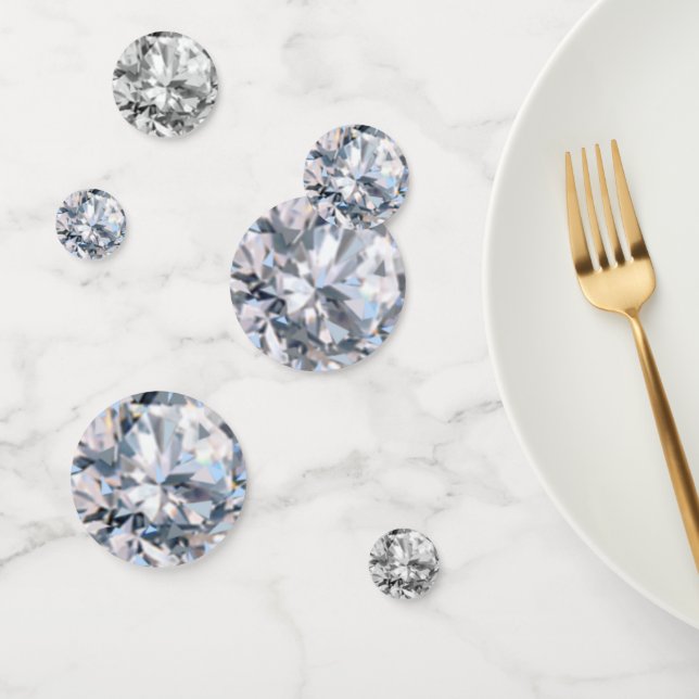 Elegant Diamond Gemstone Table Confetti (Group)
