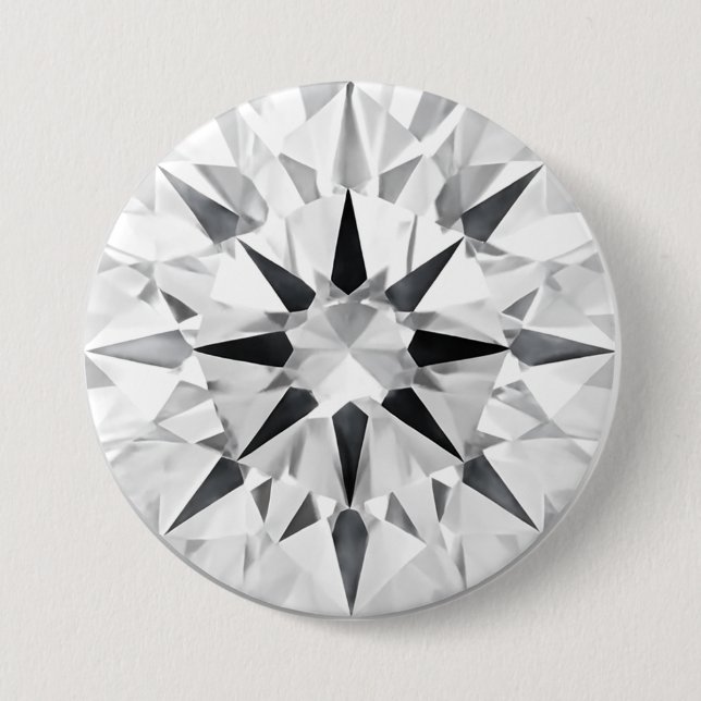 Elegant Diamond Inspired 3" Button - Custom Design (Front)