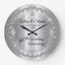 Elegant Diamond Jubilee 60th Wedding Anniversary Large Clock