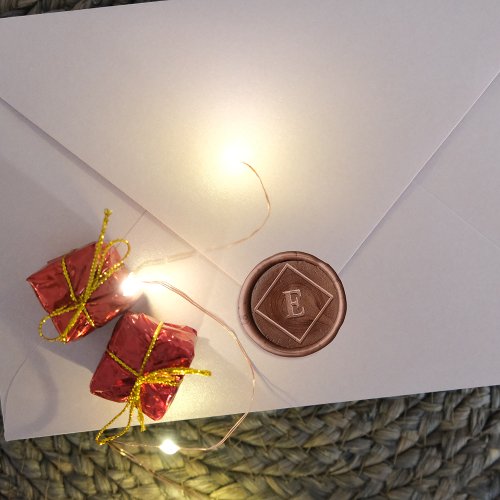 Elegant Diamond Monogram Wax Seal Stamp