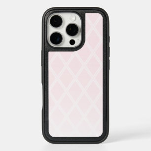 Elegant Diamond Pattern in Pastel Pink Ombre iPhone 16 Pro Case
