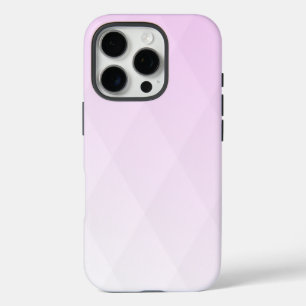 Elegant Diamond Pattern in Pink Ombre iPhone 16 Pro Case
