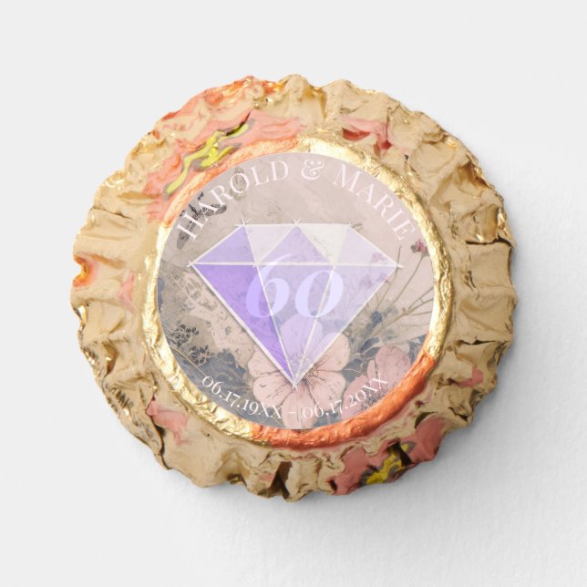 Elegant Diamond Wedding Design Reese's Peanut Butter Cups (Front)