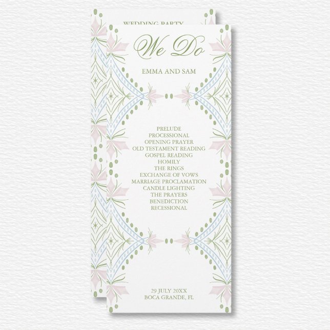 Elegant Diamond Wedding Program (Creator Uploaded)