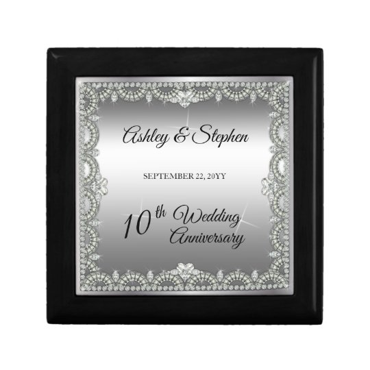 Elegant Diamonds 10th Wedding Anniversary Gift Box