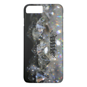 Elegant Diamonds Black and White Shiny Sparkles iPhone 8 Plus/7 Plus Case