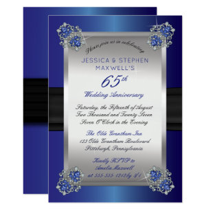 Sapphire Invitations  Zazzle